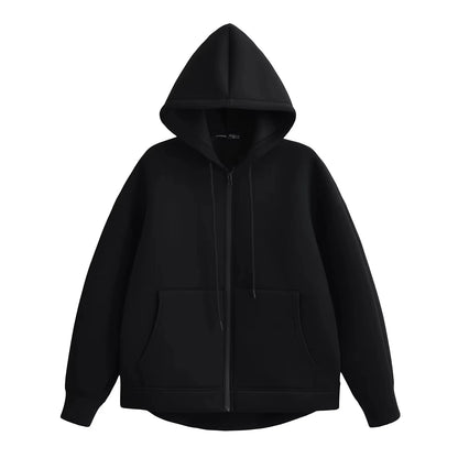 Casual Hooded Zipper Hoodie