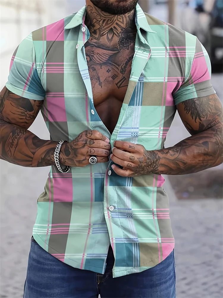 Striped Plaid Printed Daily