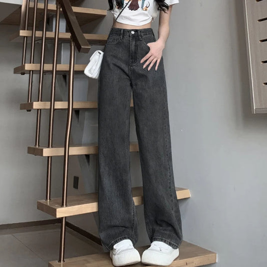 Retro Wide Leg High Waist Jeans