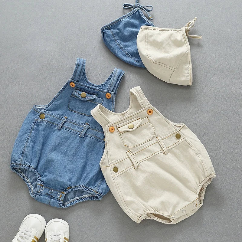 Baby Denim Sling Romper
