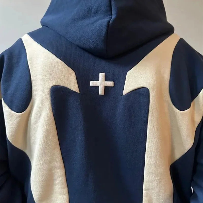 Retro Letter Pattern Hoodie