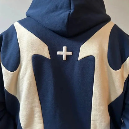 Retro Letter Pattern Hoodie