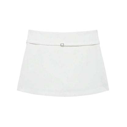 Solid Color Skort Belt