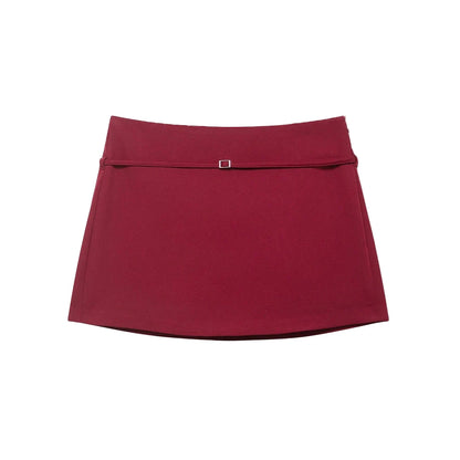 Solid Color Skort Belt