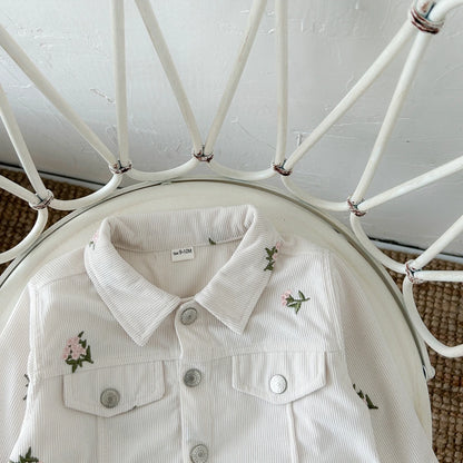 Baby Girl Flower Embroidery Jacket
