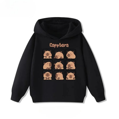 Kids Capybara Print Hoodie