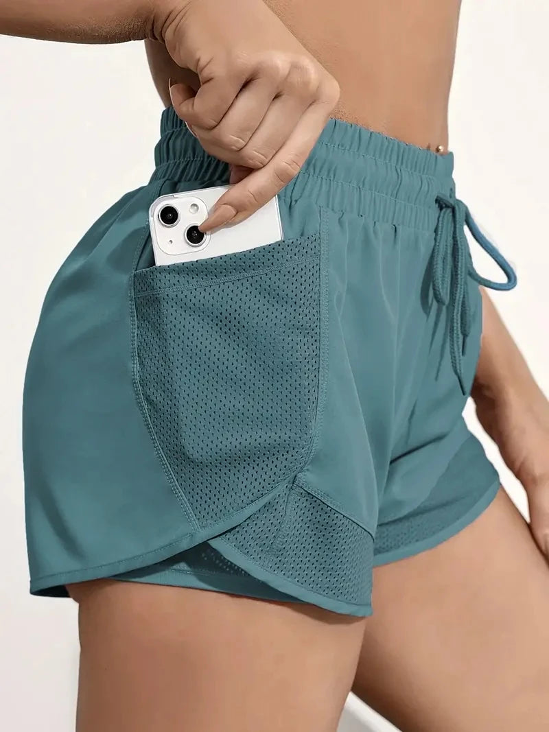 Women's Elastic Sports Shorts