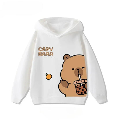 Kids Capybara Print Hoodie