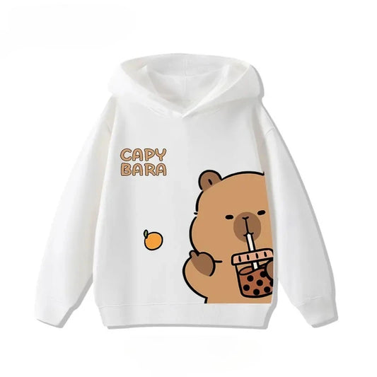 Kids Capybara Print Hoodie