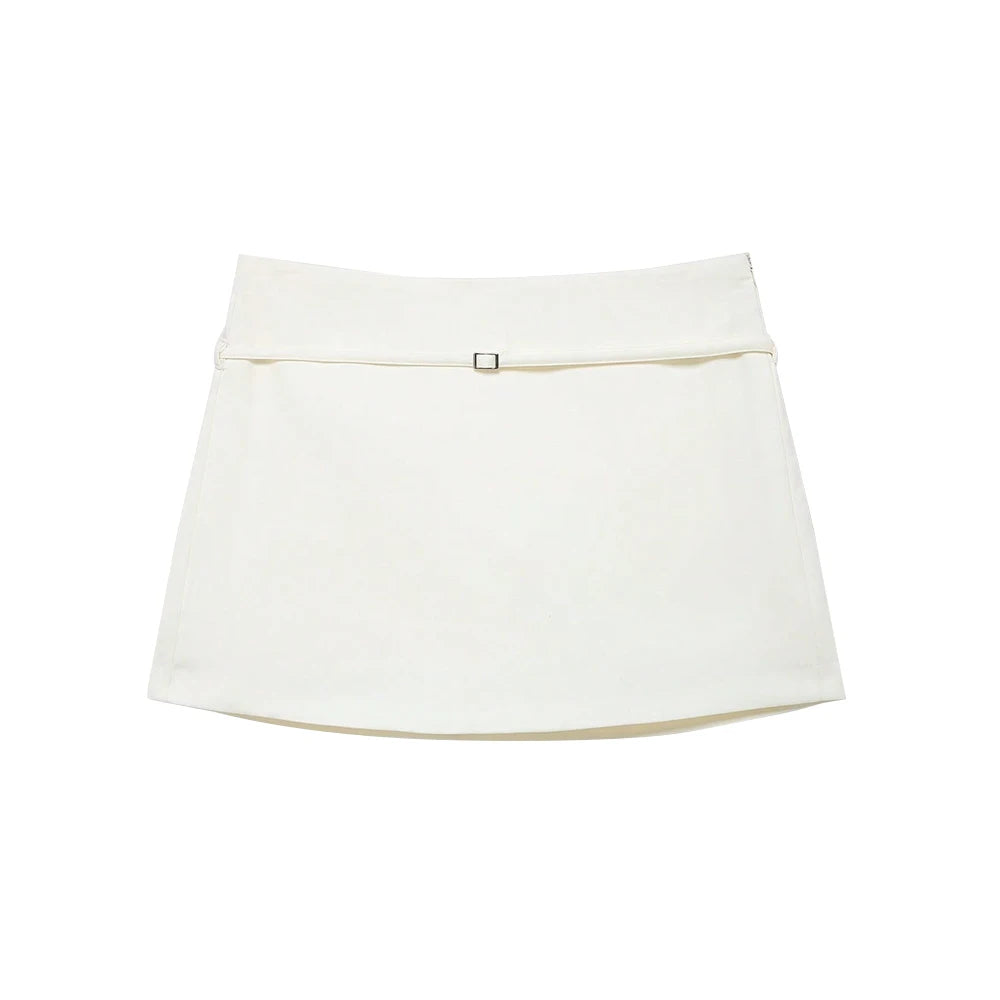 Solid Color Skort Belt