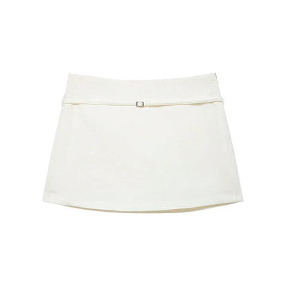 Solid Color Skort Belt