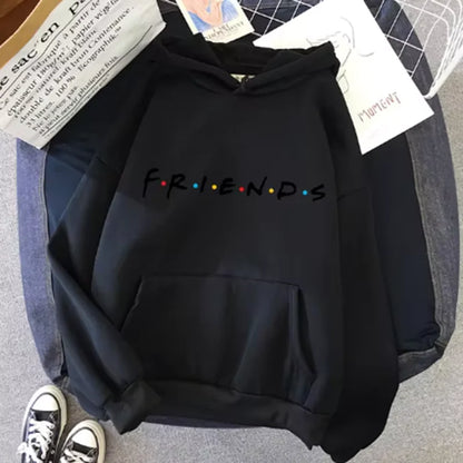Friends Print Hoodie Pullover