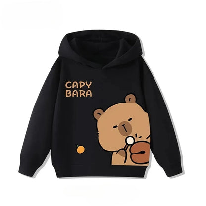 Kids Capybara Print Hoodie