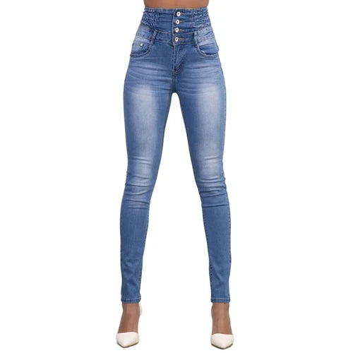 Black High Waist Skinny Mom Jeans