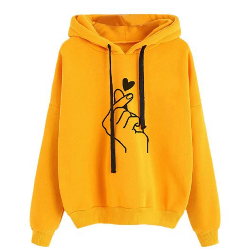 Fleece Hoodie Korean Fashion Drawstring