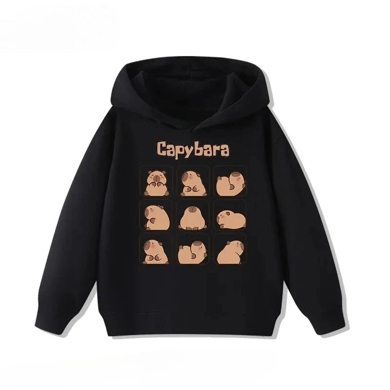 Kids Capybara Print Hoodie