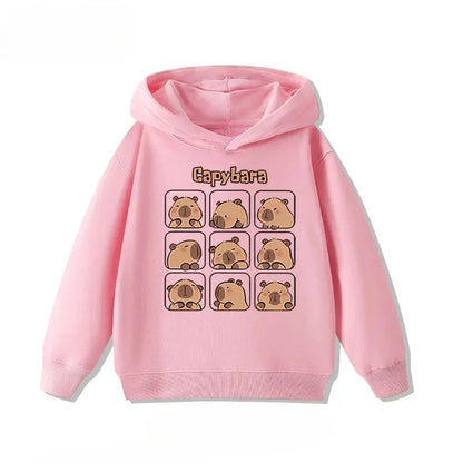 Kids Capybara Print Hoodie