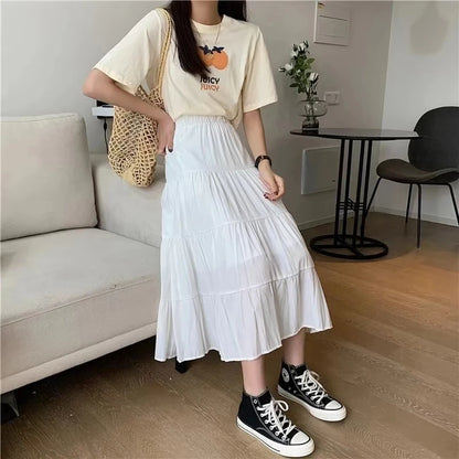Vintage Patchwork A-Line Skirt