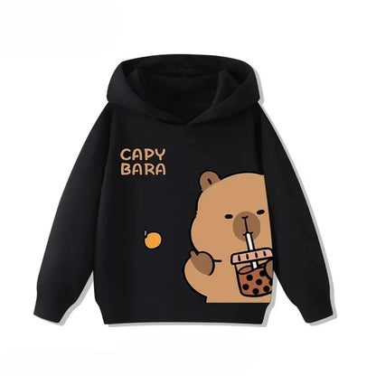 Kids Capybara Print Hoodie