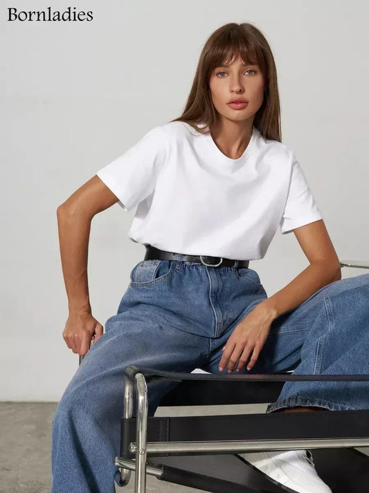 100% Cotton Short Sleeve Basic T-Shirt