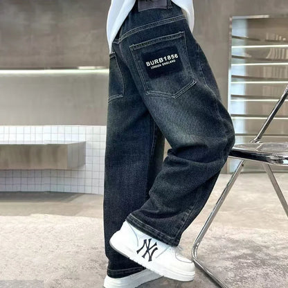 Boys Warm Plush Jeans