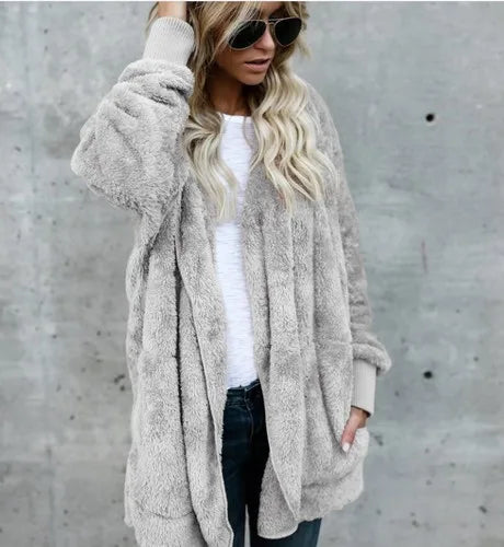Double Fleece Hooded Jacket