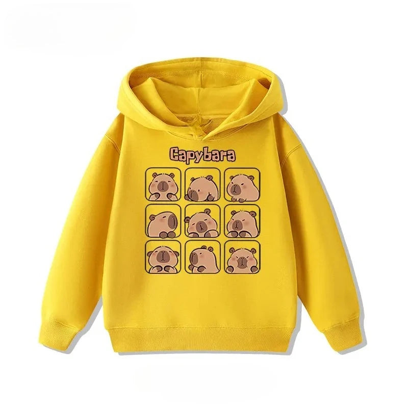Kids Capybara Print Hoodie