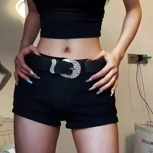 High Waist Y2K Baggy Denim Shorts