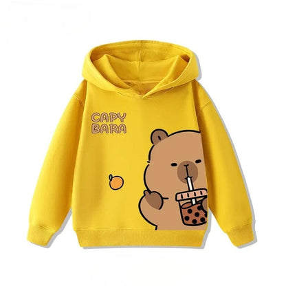 Kids Capybara Print Hoodie