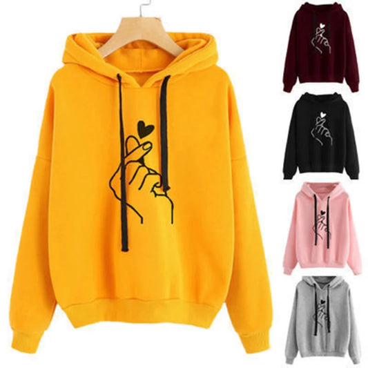Fleece Hoodie Korean Fashion Drawstring