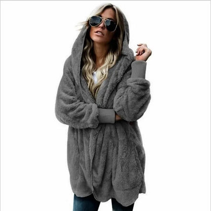 Double Fleece Hooded Jacket