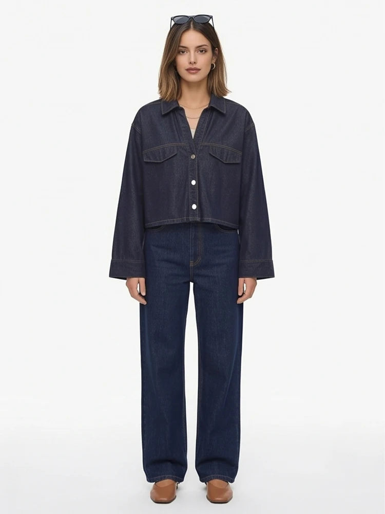 Willshela Pockets Denim Jeans