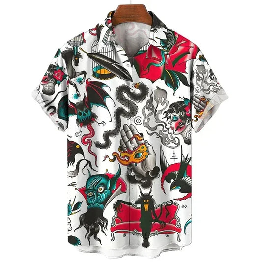 Totem Print Hawaiian