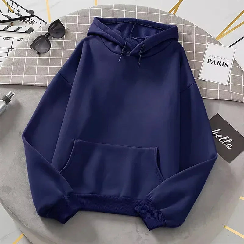 Casual Pocket Long Sleeve Hoodie