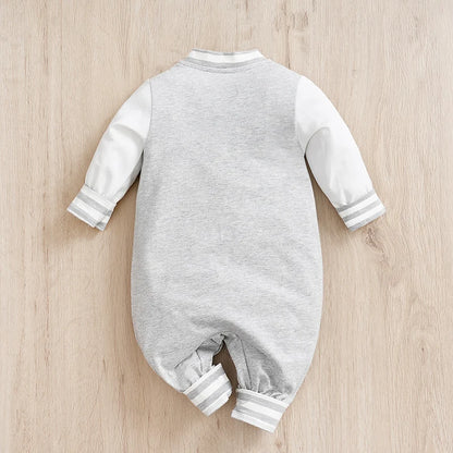 Baby Baseball Long Sleeve Footie