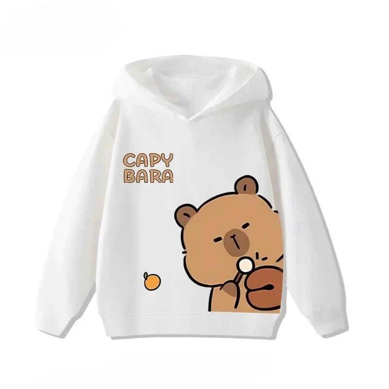 Kids Capybara Print Hoodie