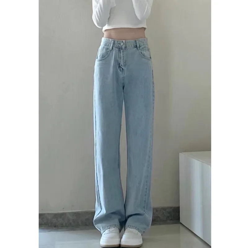 Vintage Straight Leg Denim Trousers