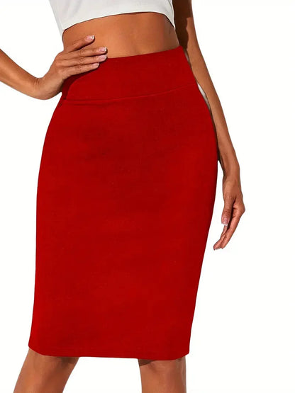 Solid Color High-Waisted Tight