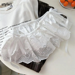 Chic Lace-Up Layered Lace