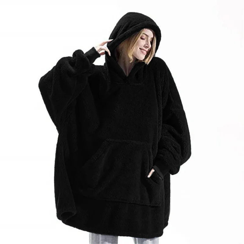Double-Faced Fleece Hoodie