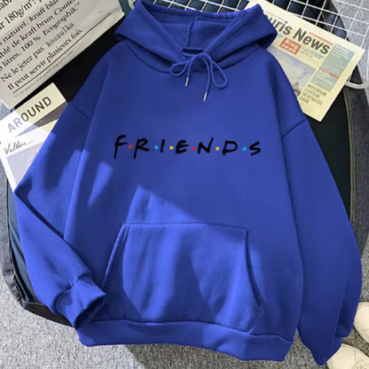 Friends Print Hoodie Pullover