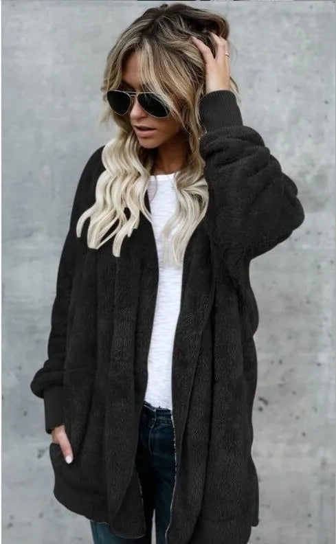Double Fleece Hooded Jacket