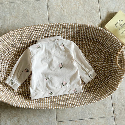 Baby Girl Flower Embroidery Jacket