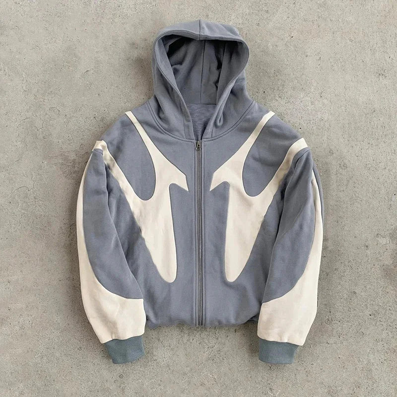 Retro Letter Pattern Hoodie