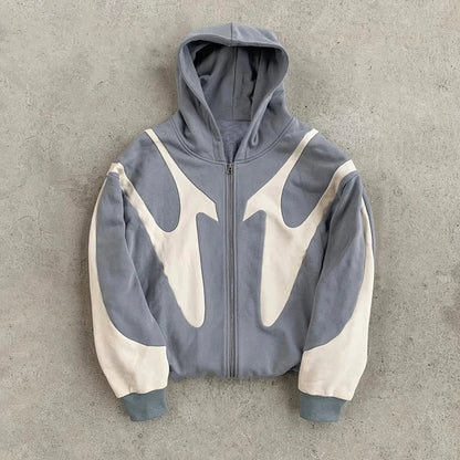 Retro Letter Pattern Hoodie