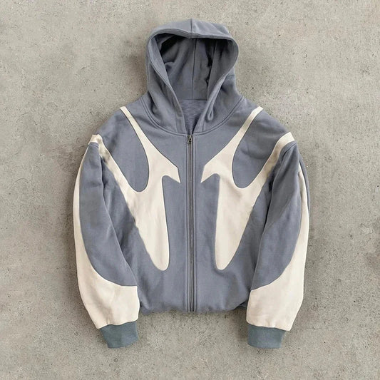 Retro Letter Pattern Hoodie