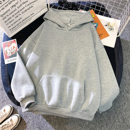 Casual Solid Warm Hoodie