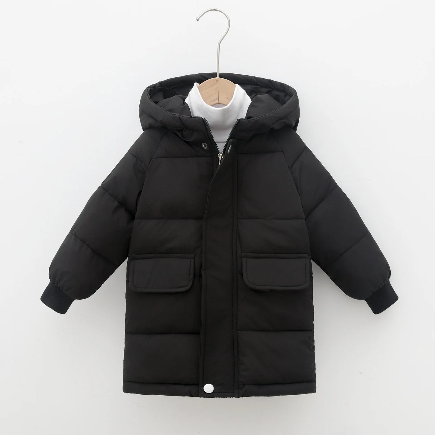 Kids Cotton-Padded Parka Coat