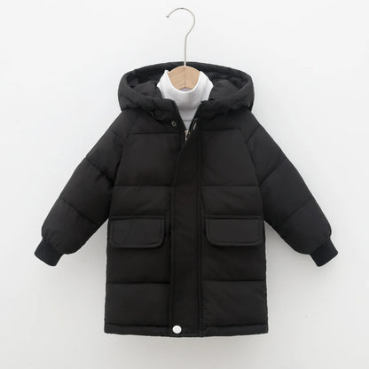 Kids Cotton-Padded Parka Coat