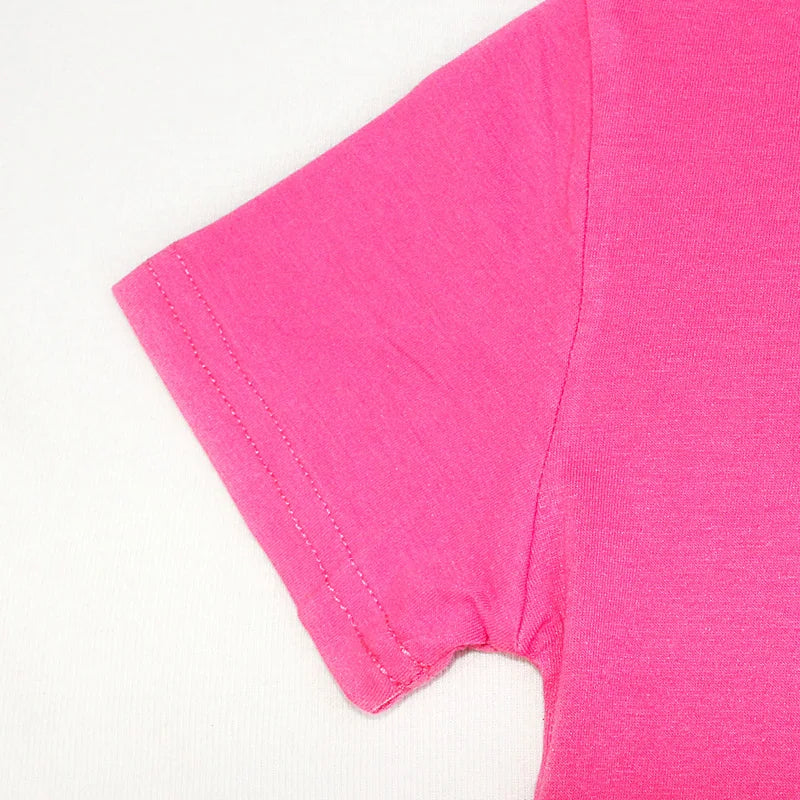 Girls Flower Print Cotton T-Shirt